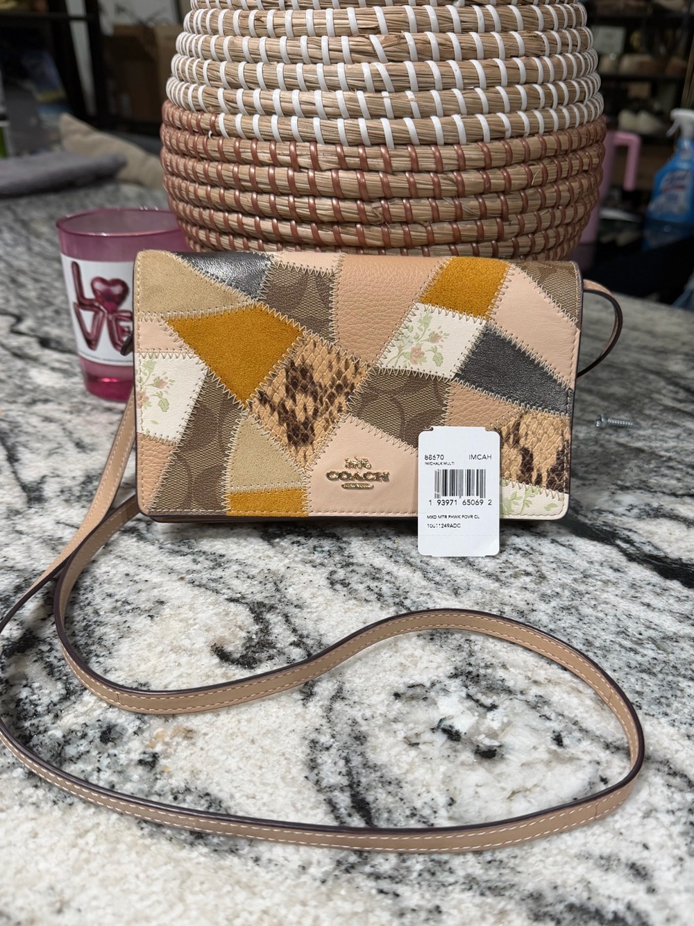 Coach Neutral Patchwork Crossbody
